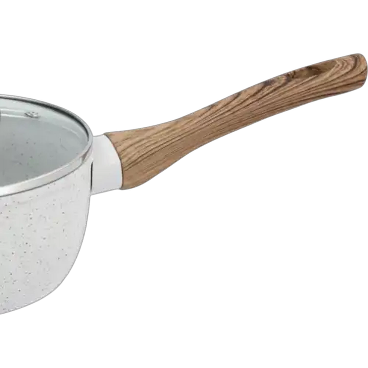 Image of Hazel Wood Forged Aluminium Saucepan 16cm