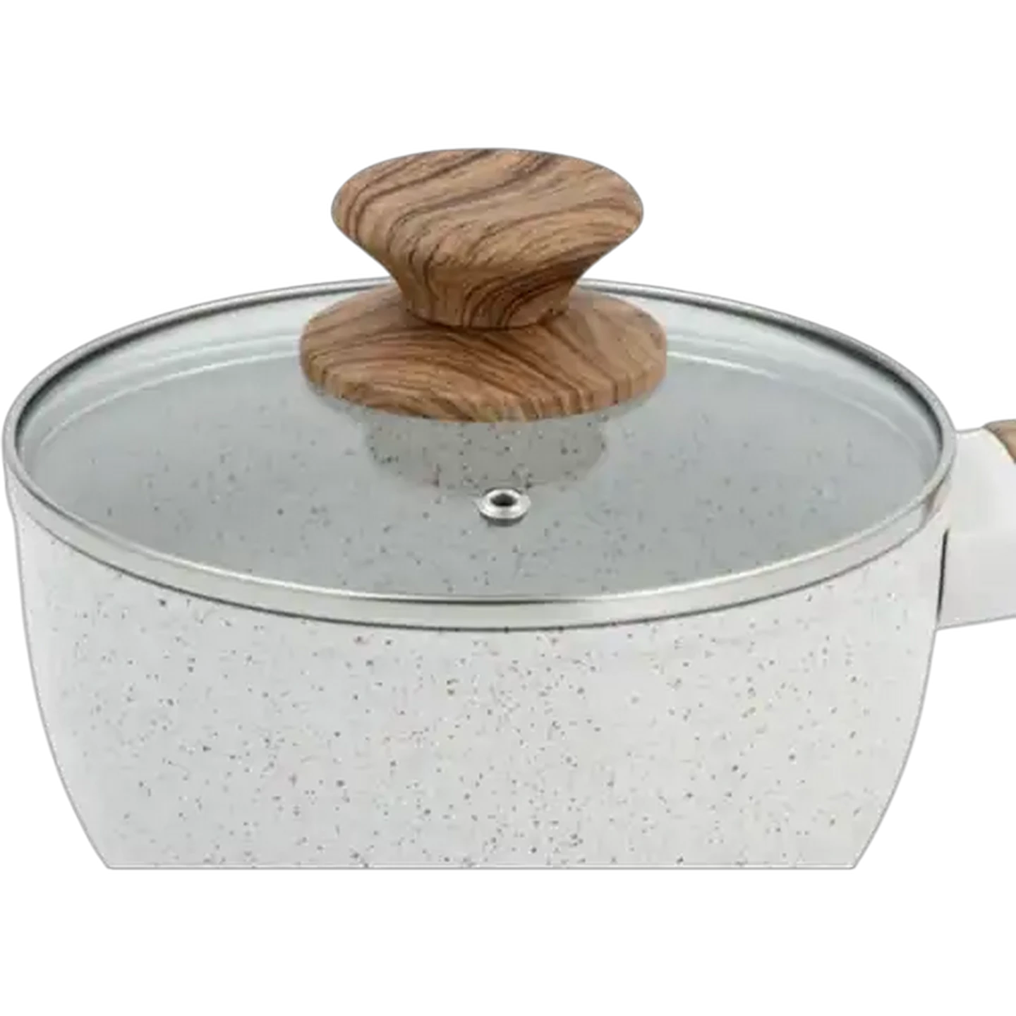 Image of Hazel Wood Forged Aluminium Saucepan 16cm