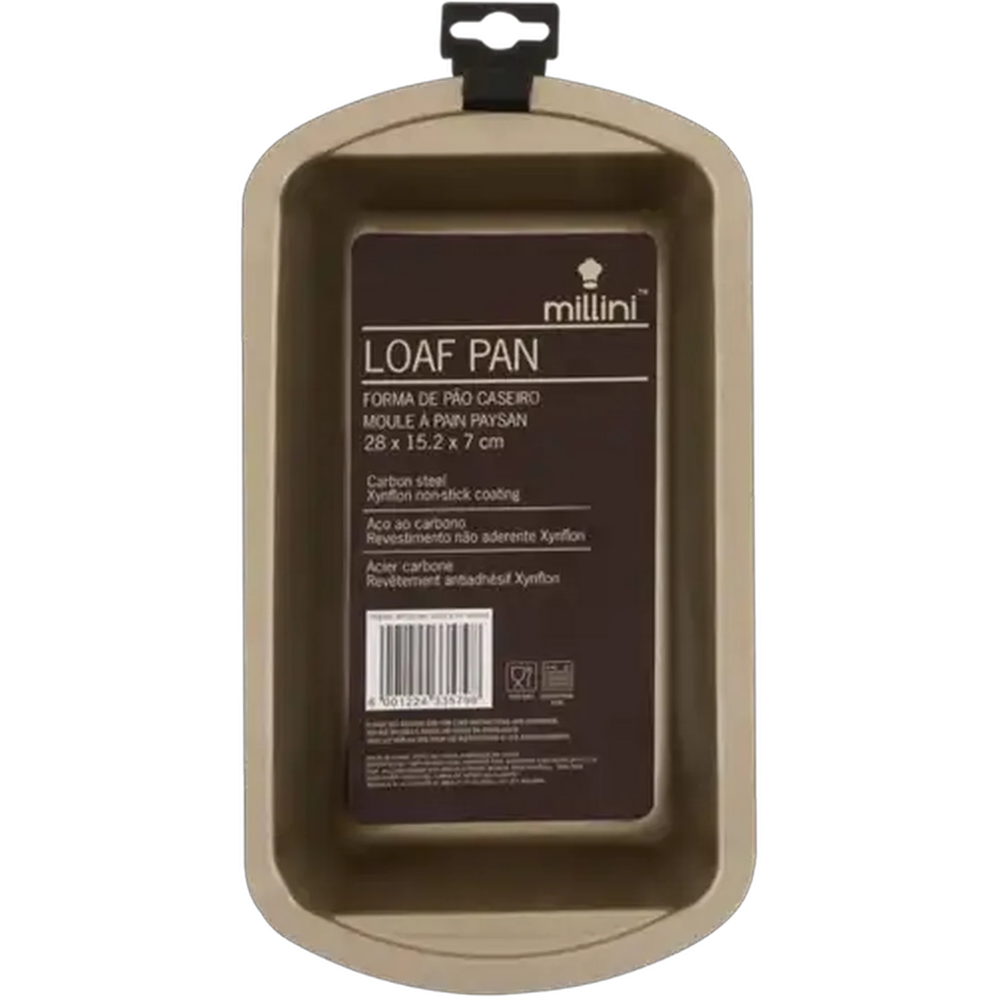 Image of Millini Non Stick Loaf Pan 28 x 15.2 x 7cm