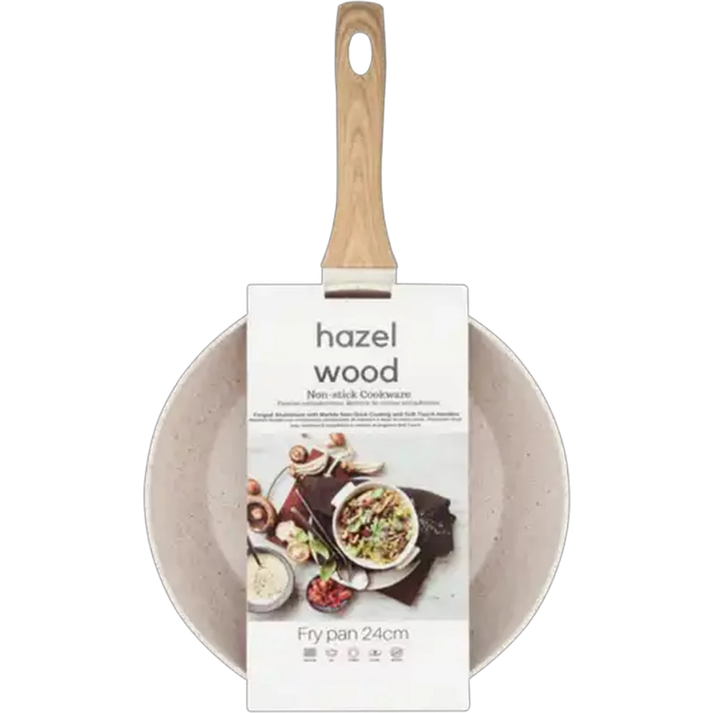 Image of Hazel Wood Forged Aluminium Frying Pan 24cm