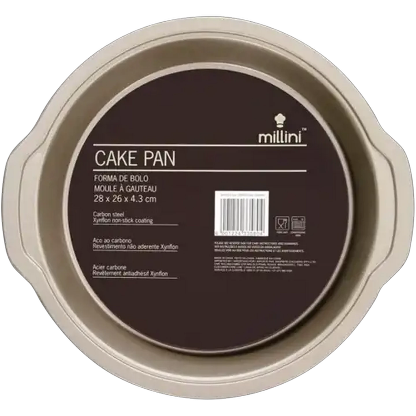 Image of Millini Non Stick Cake Pan 28 x 26 x 4.3cm