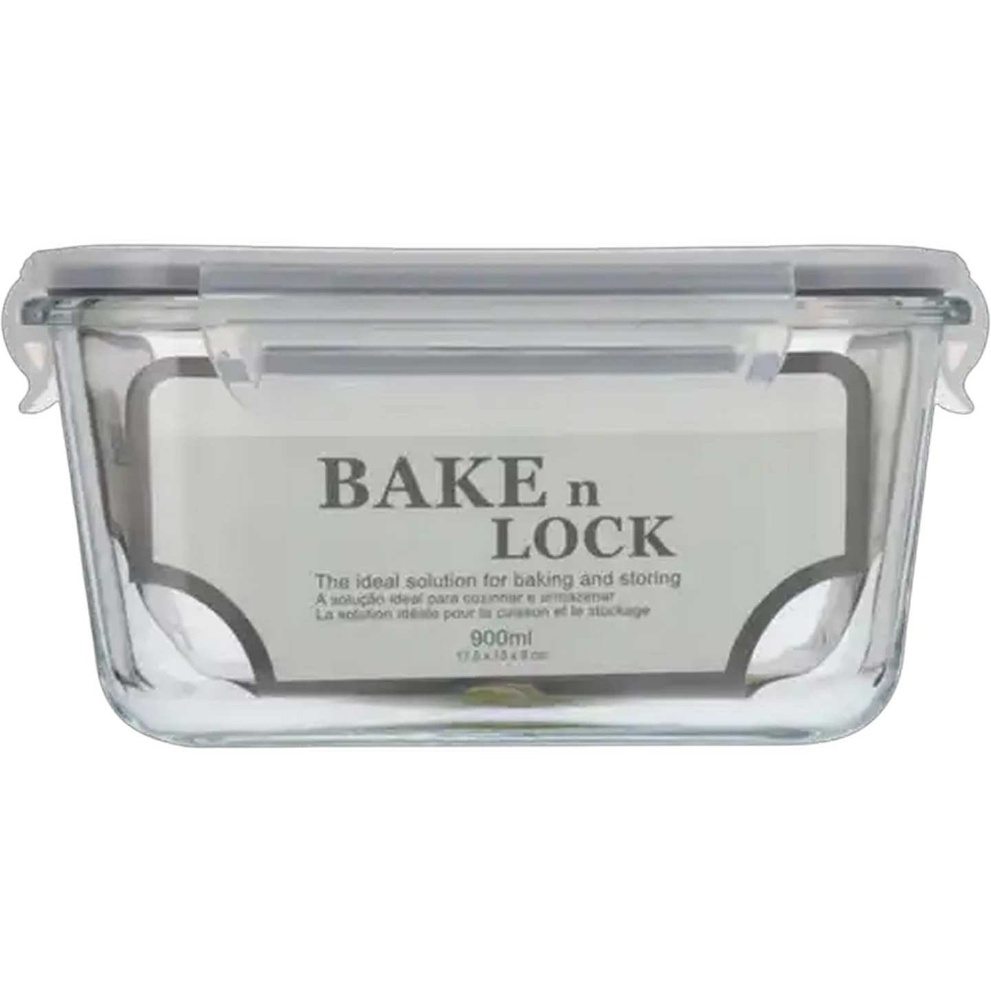Image of Bake n Lock Glass Storage Container 900ml