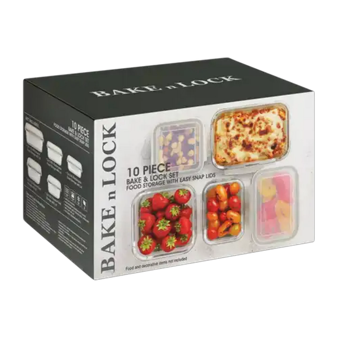 Image of Bake n Lock Food Storage with Easy Snap Lids Set 10 Piece