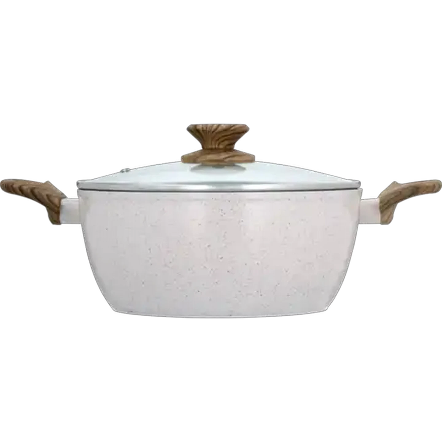 Image of Hazel Wood Non-Stick Forged Aluminium Casserole 24cm