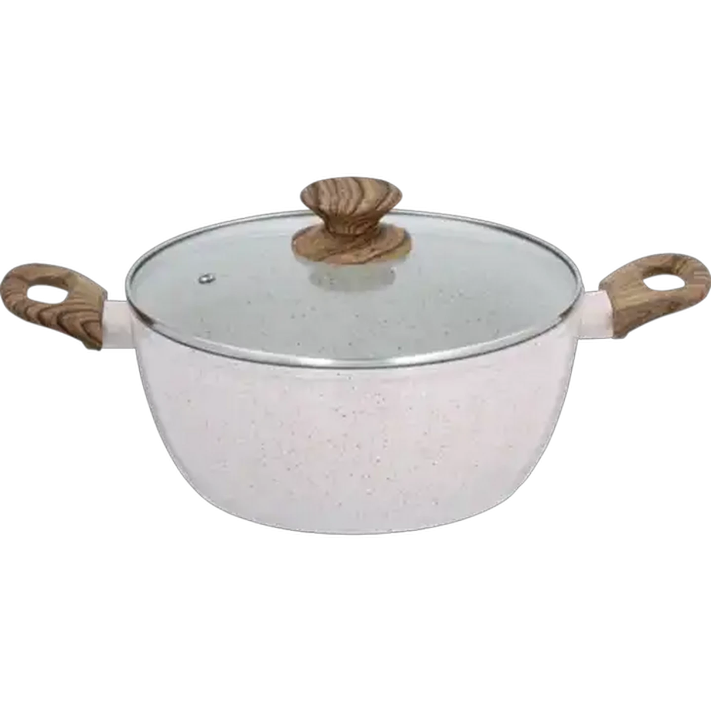 Image of Hazel Wood Non-Stick Forged Aluminium Casserole 24cm
