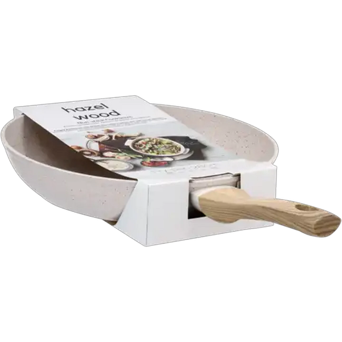 Image of Hazel Wood Forged Aluminium Frying Pan 28cm