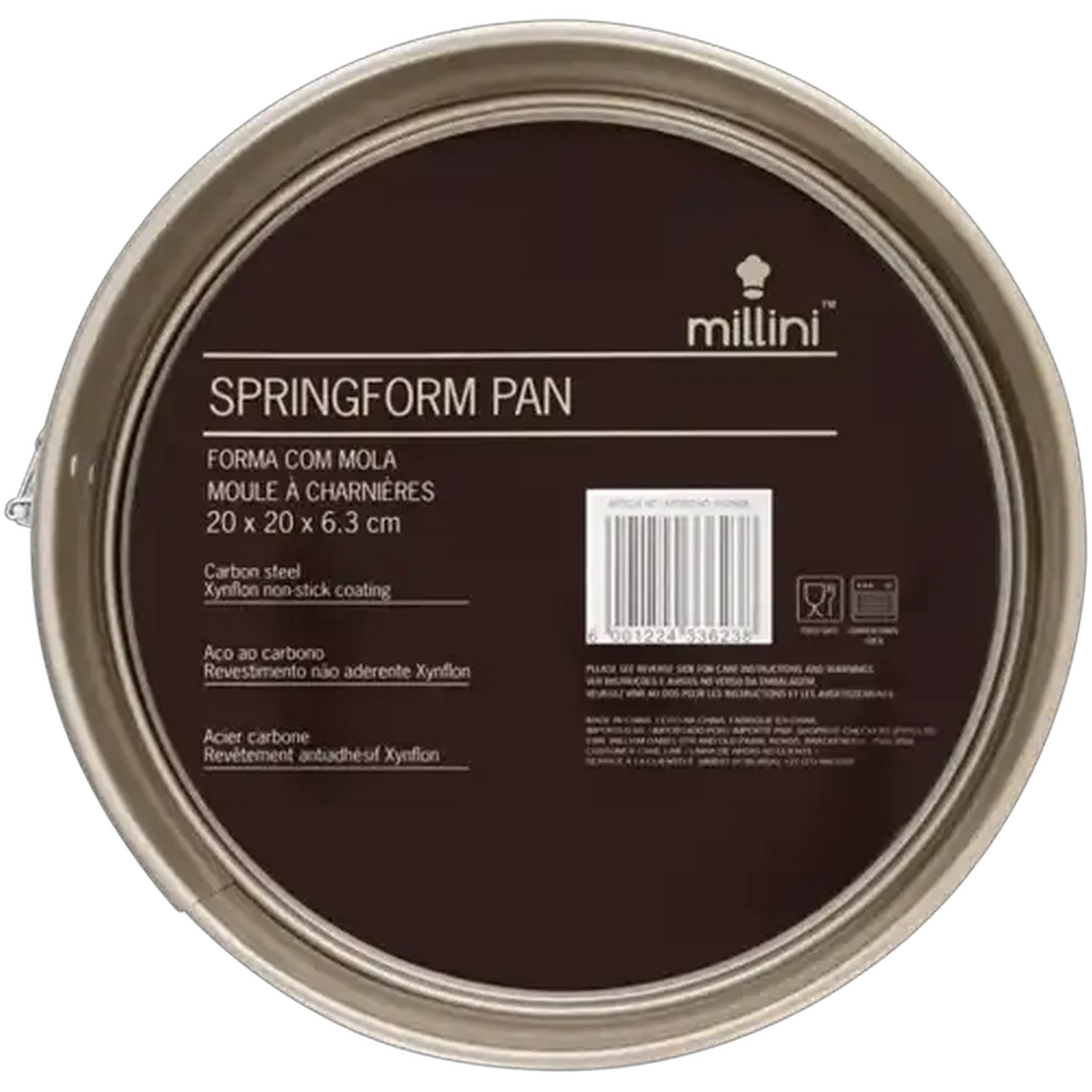 Image of Millini Non-Stick Springform Pan 20 x 20 x 6.3cm