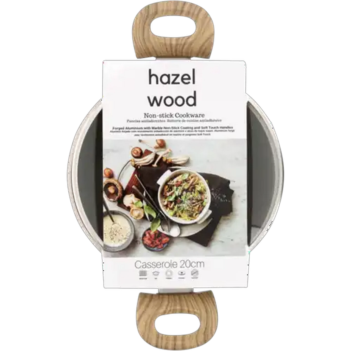 Image of Hazel Wood Forged Aluminium Casserole 20cm