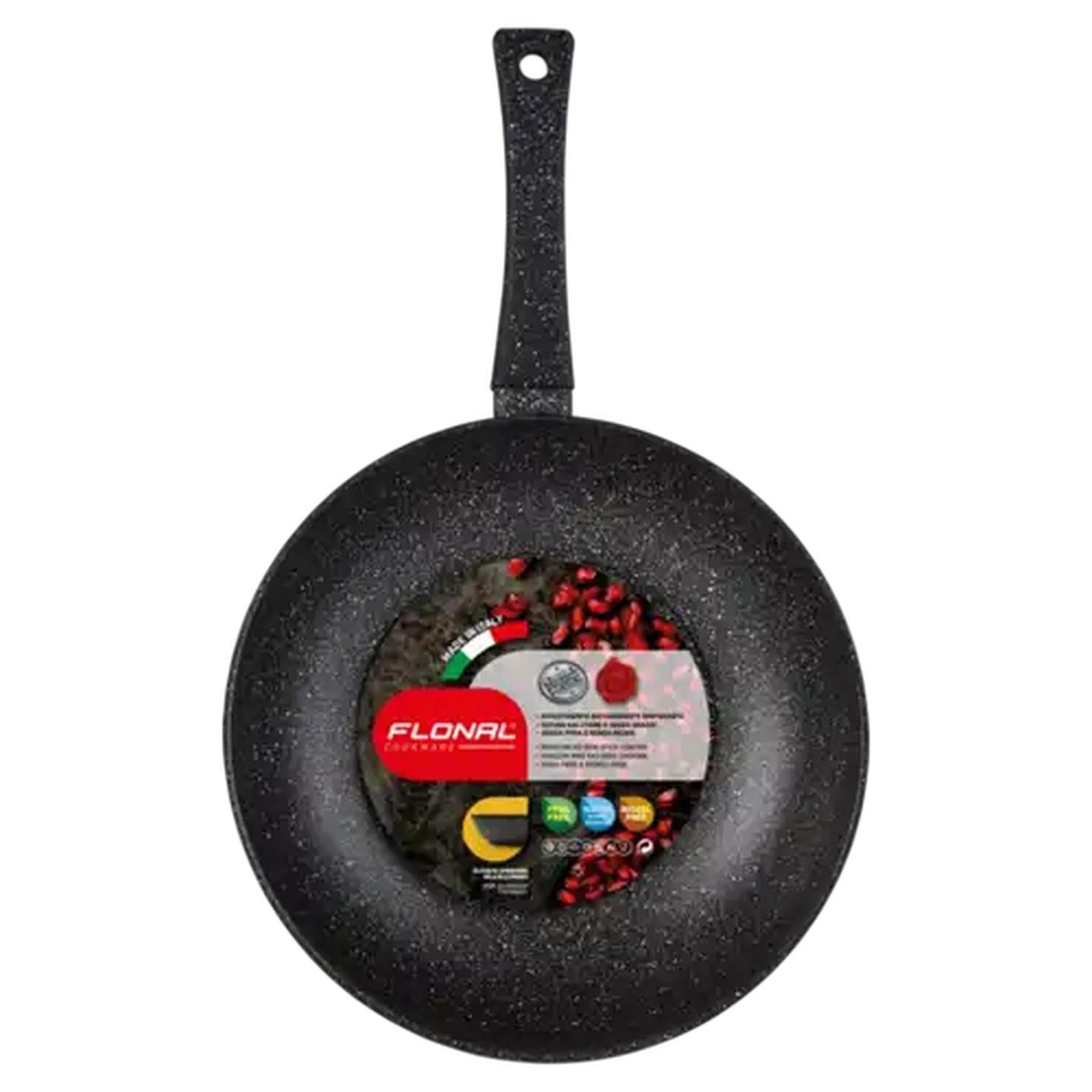 Image of Flonal Pietra Lavica Magmatech Aluminium Wok 30cm