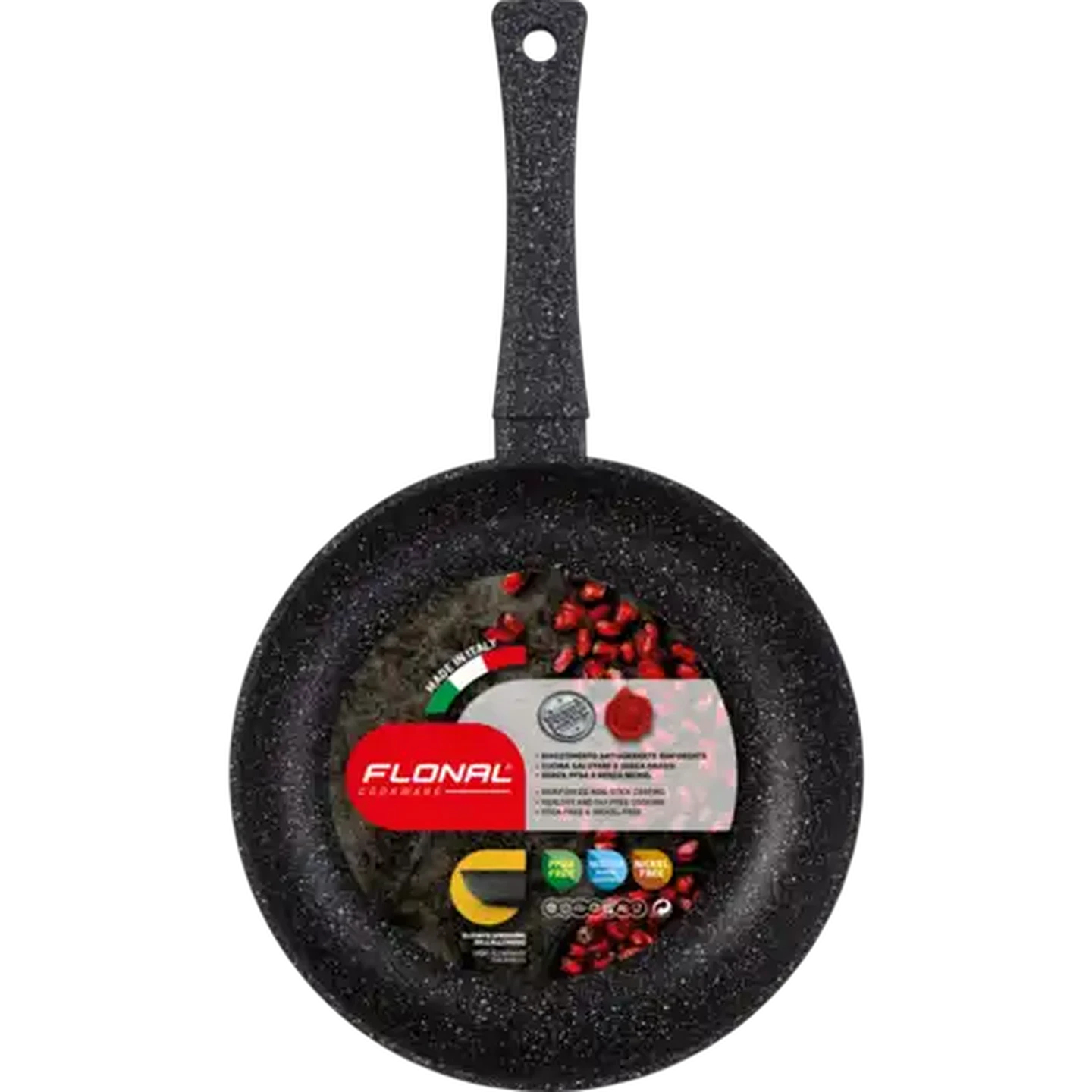 Image of Flonal Pietra Lavica Magmatech Aluminium Deep Frying Pan 26cm