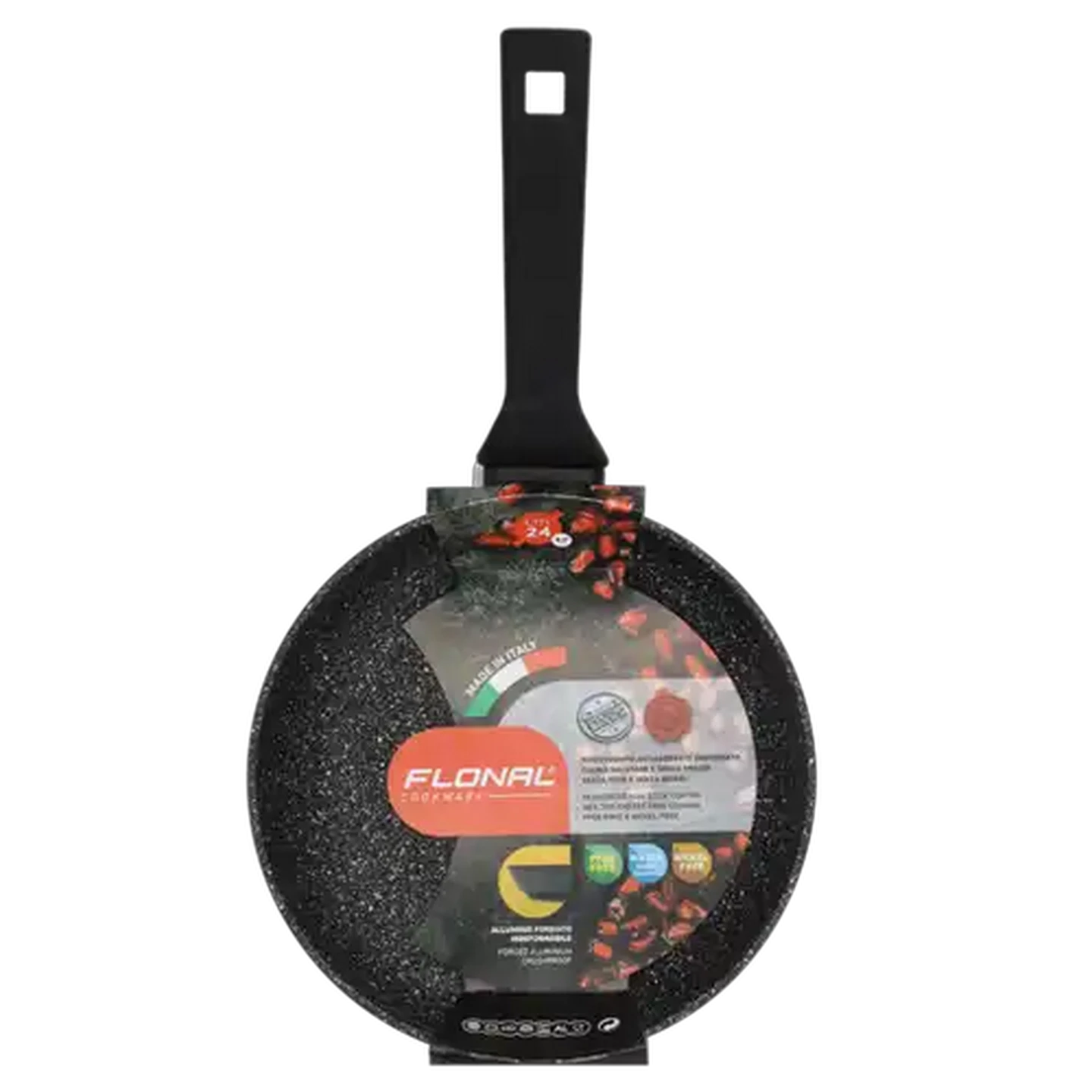 Image of Flonal Pietra Lavica Non-Stick Forged Aluminium Frying Pan 24cm