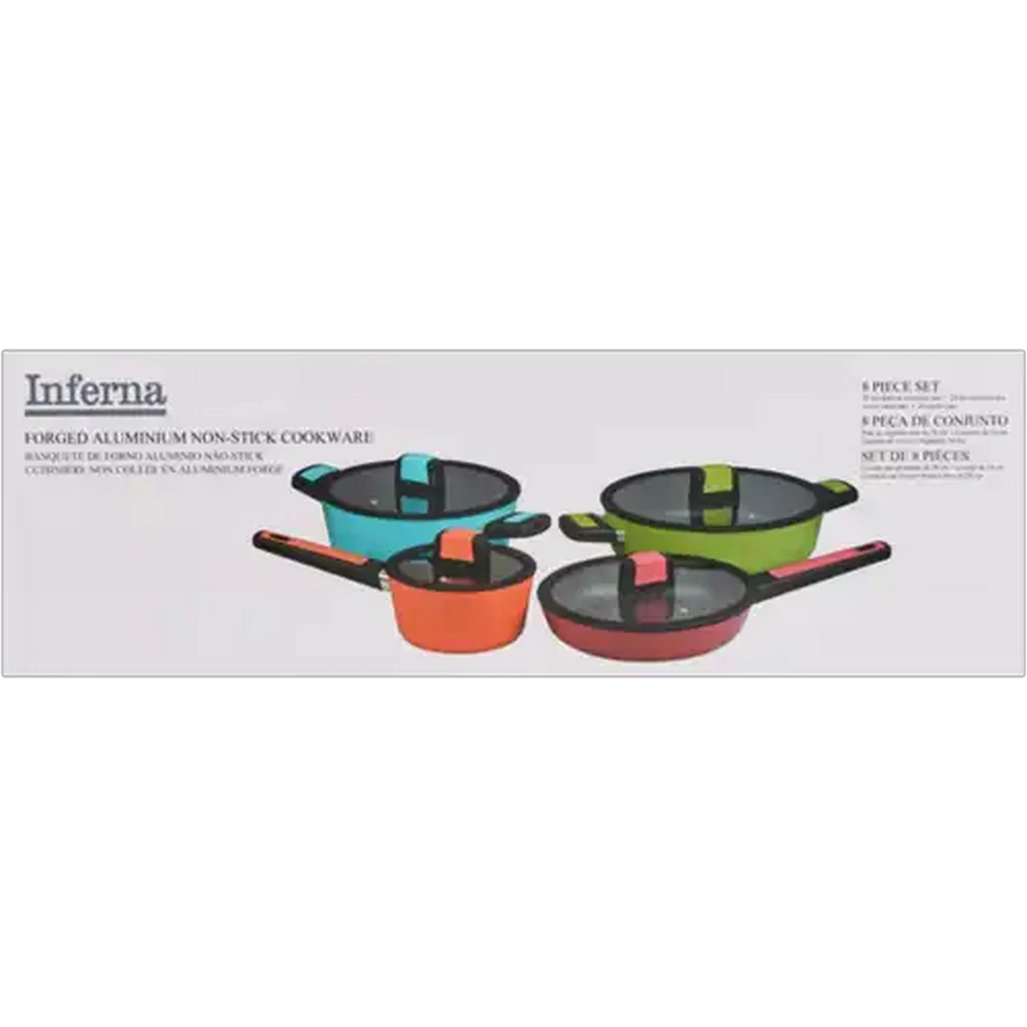 Image of Inferna Forged Aluminium Cookware Fiesta Set 8 Piece