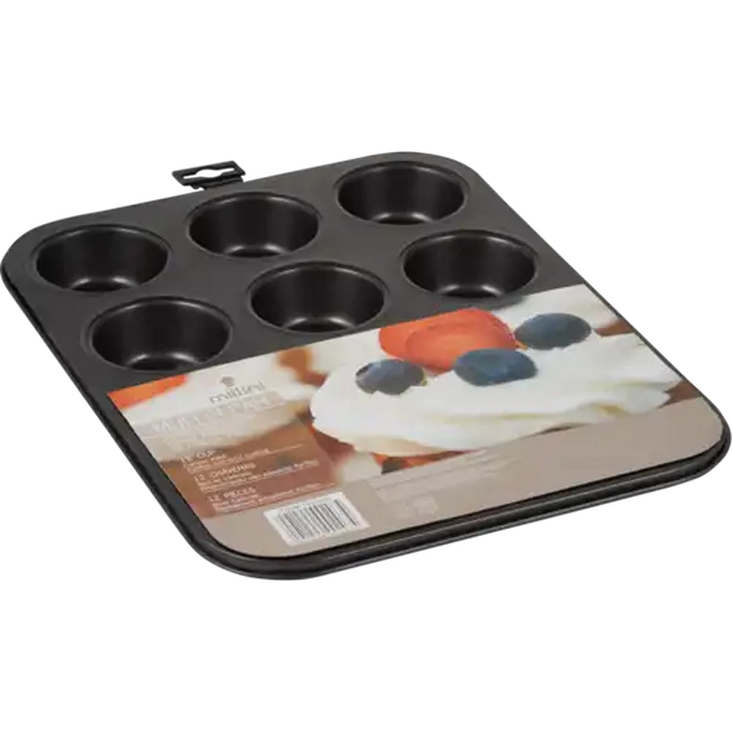 Image of Millini 12-Cup Non-Stick Carbon Steel Muffin Pan