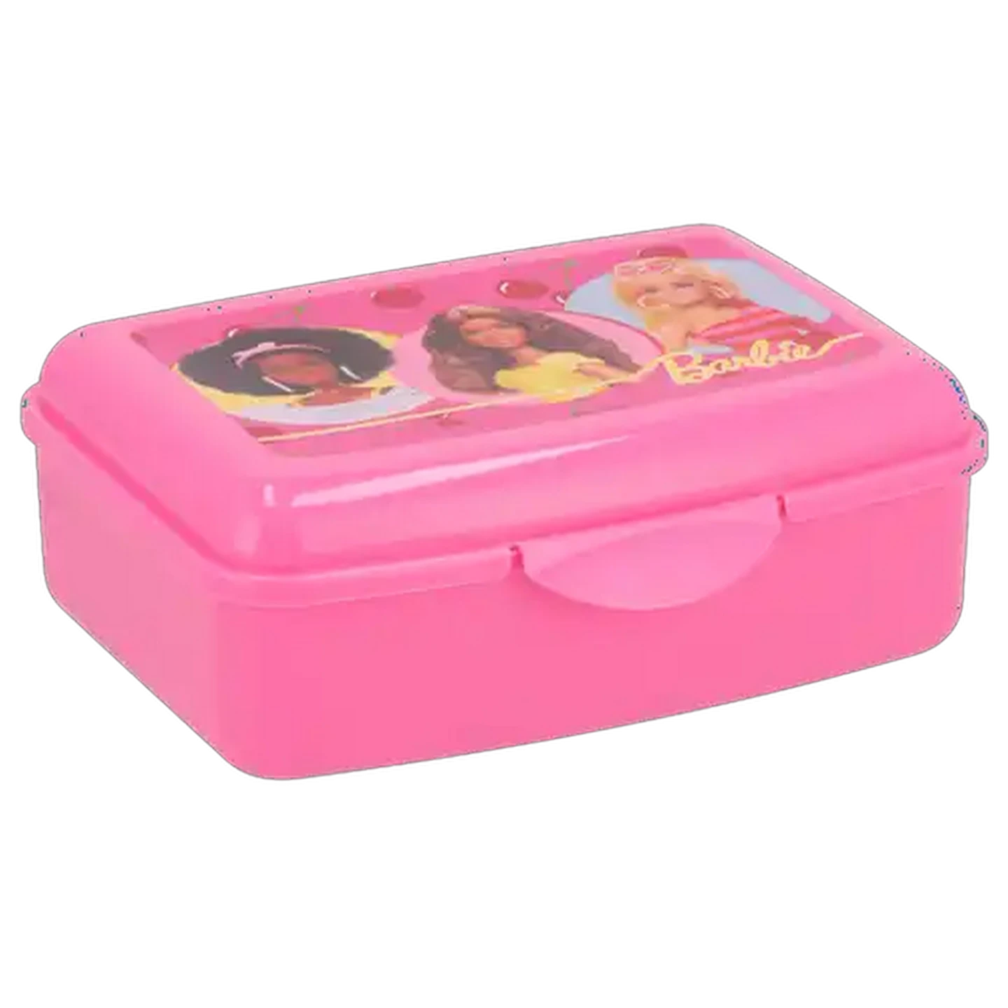 Image of Barbie Pink Plastic Lunch Box 1L