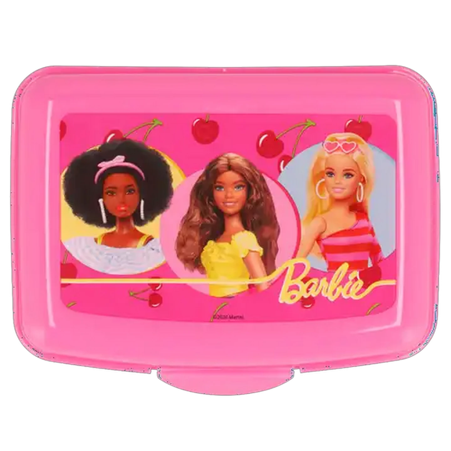 Image of Barbie Pink Plastic Lunch Box 1L