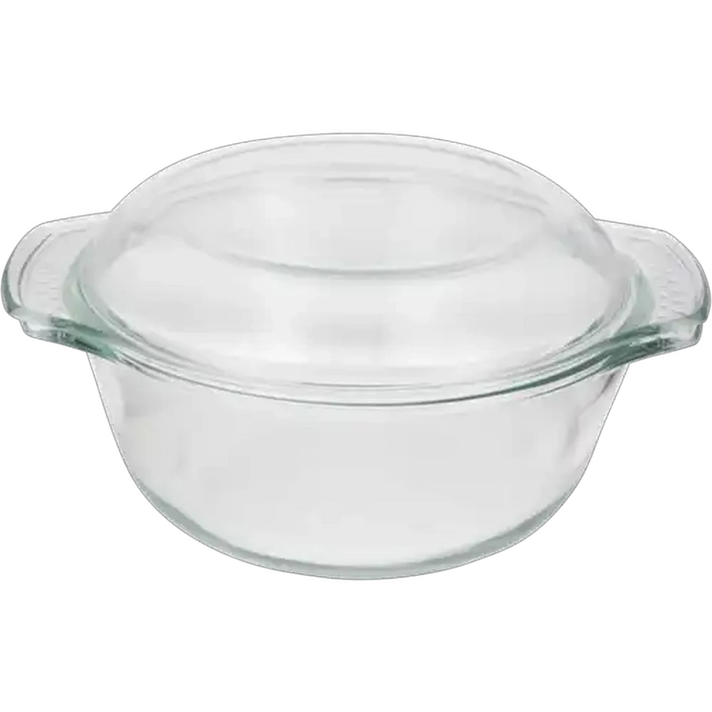 Image of Home Discovery Curve Round Glass Casserole 2.8L