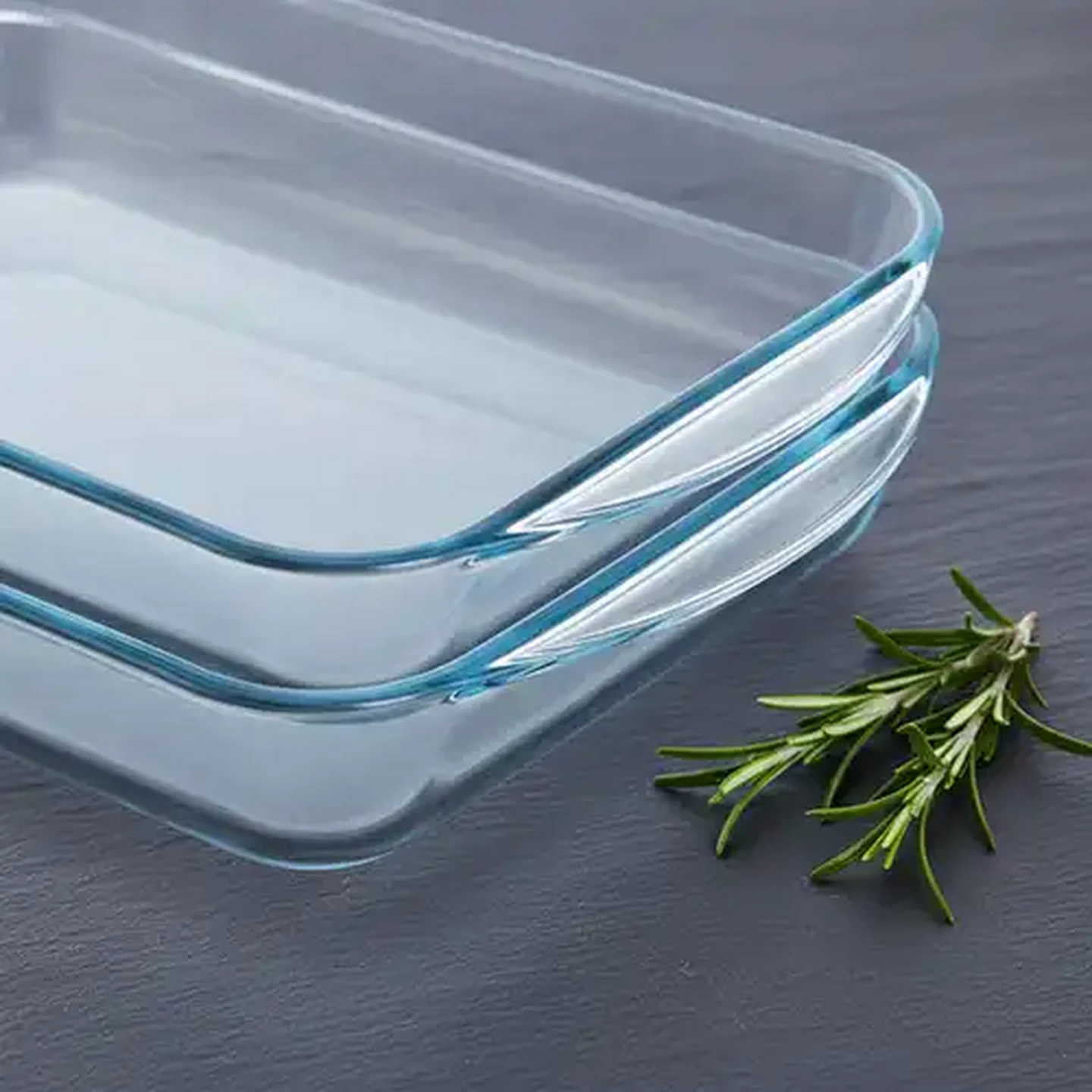Image of Pyrex Essentials Glass Roaster Set 2.6L & 3.7L 2-Piece