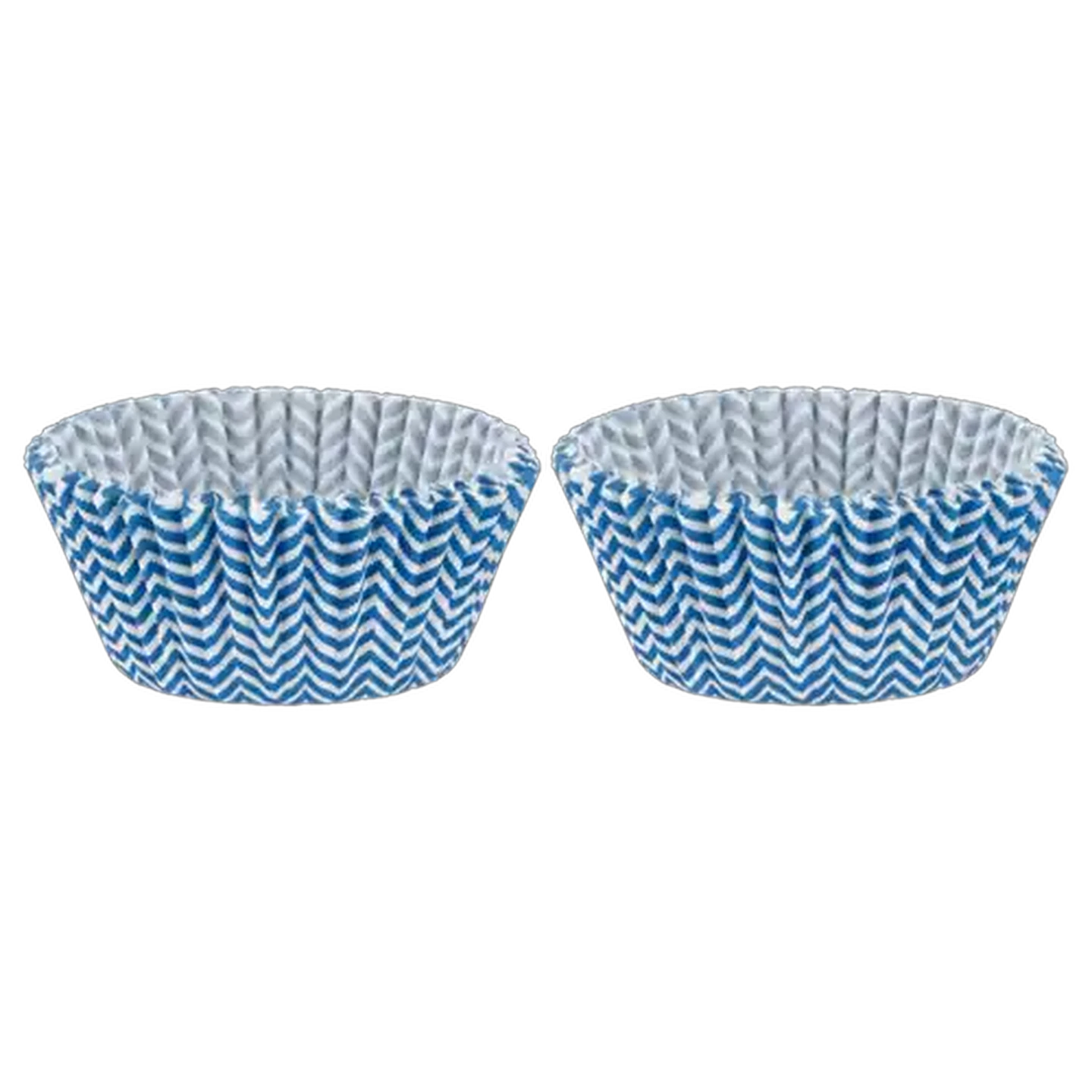 Image of Millini Blue Zigzag Cupcake Cases 50-Pack