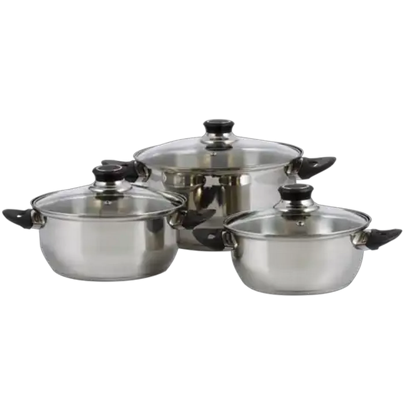 Image of Majoré Silver Stainless Steel Cookware Set 6-Piece