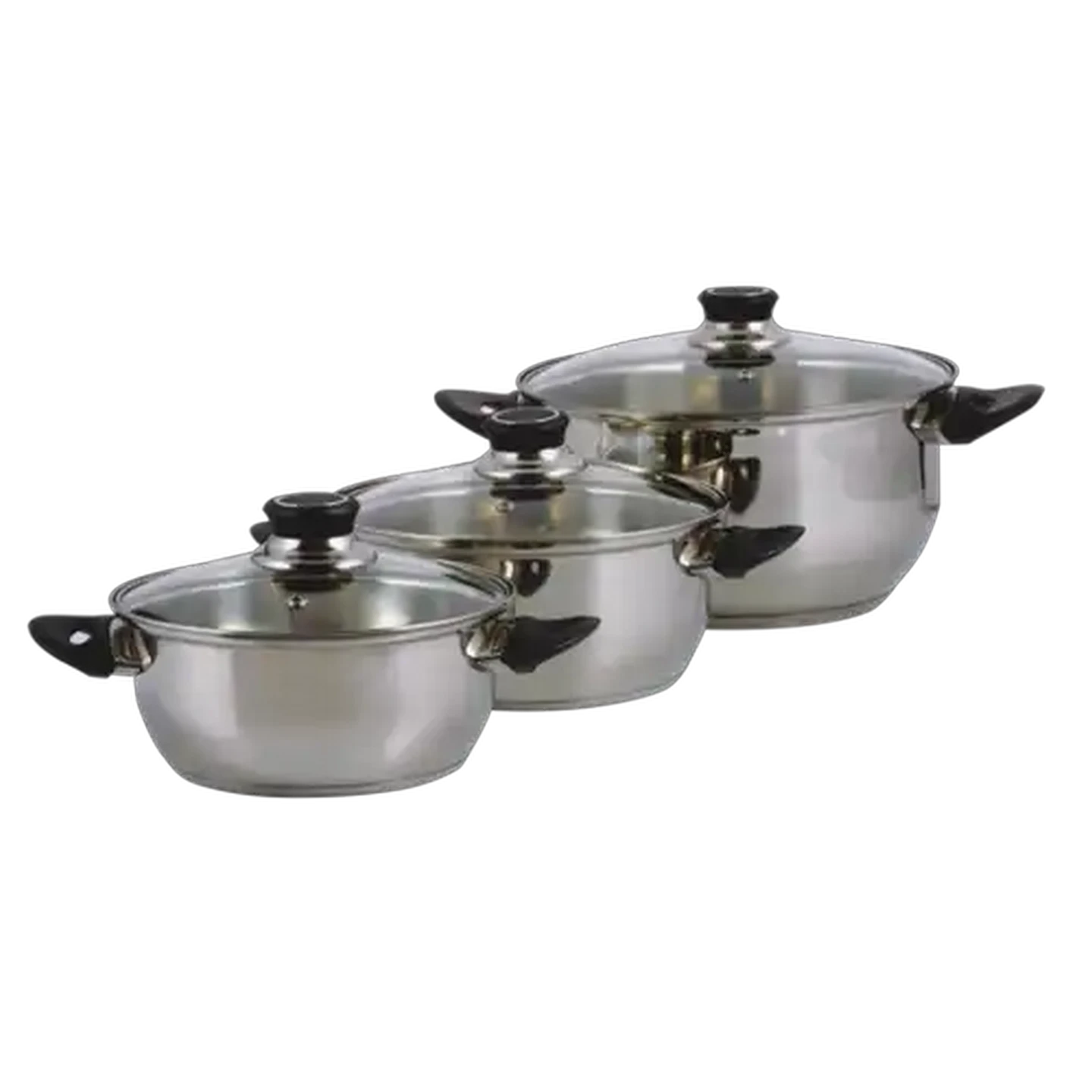 Image of Majoré Silver Stainless Steel Cookware Set 6-Piece