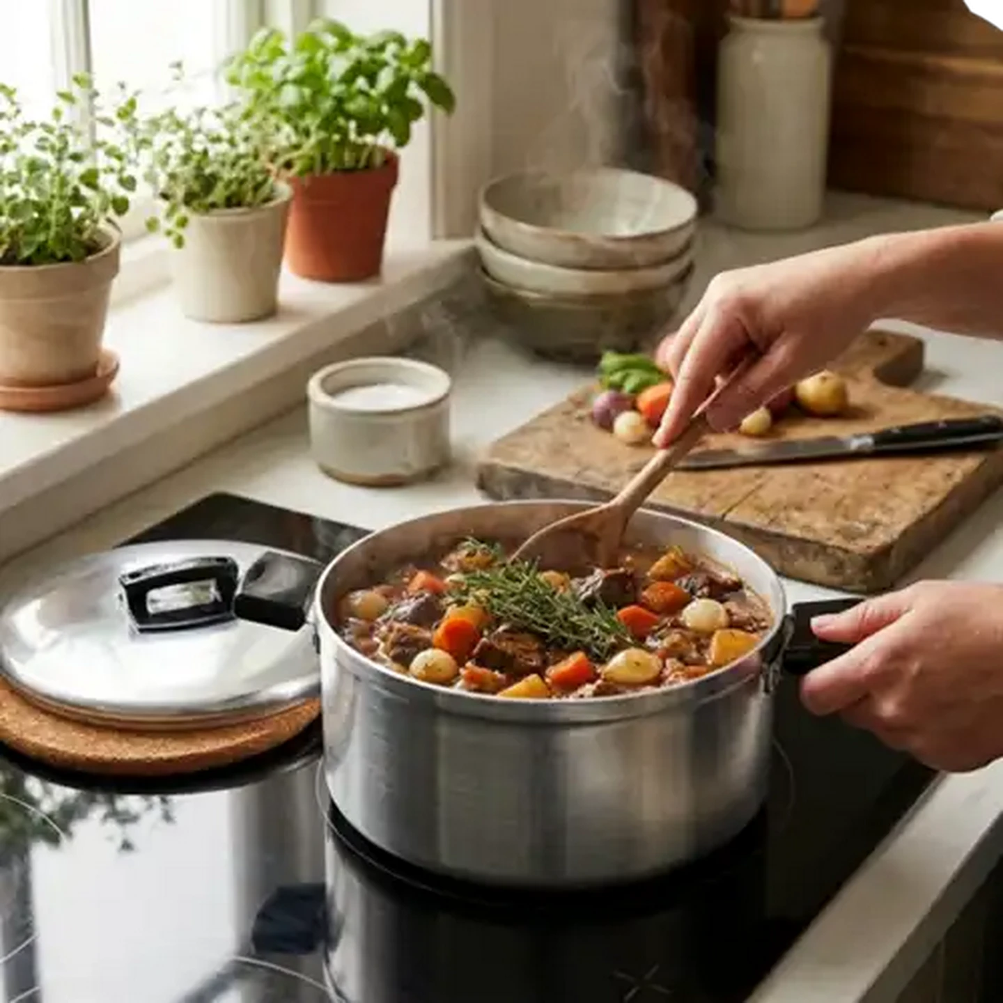 Image of Hart J7 Aluminium Casserole & Lid 22.5cm