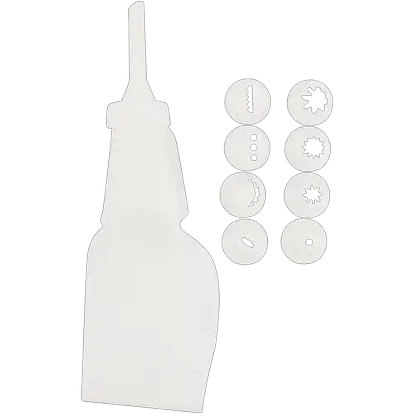 Image of Millini Plastic Icing Bag and Nozzle Set 9-Piece