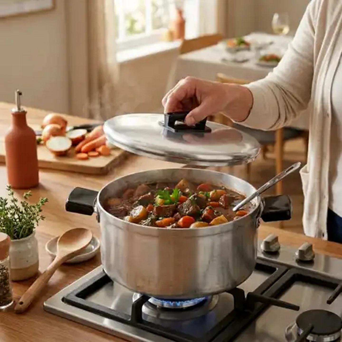 Image of Hart J7 Aluminium Stewpan 25cm With Lid
