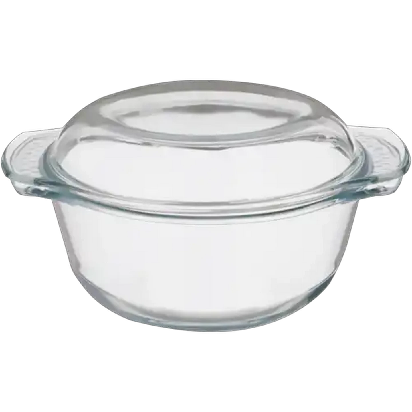 Image of Home Discovery Curve Round Glass Casserole 2L
