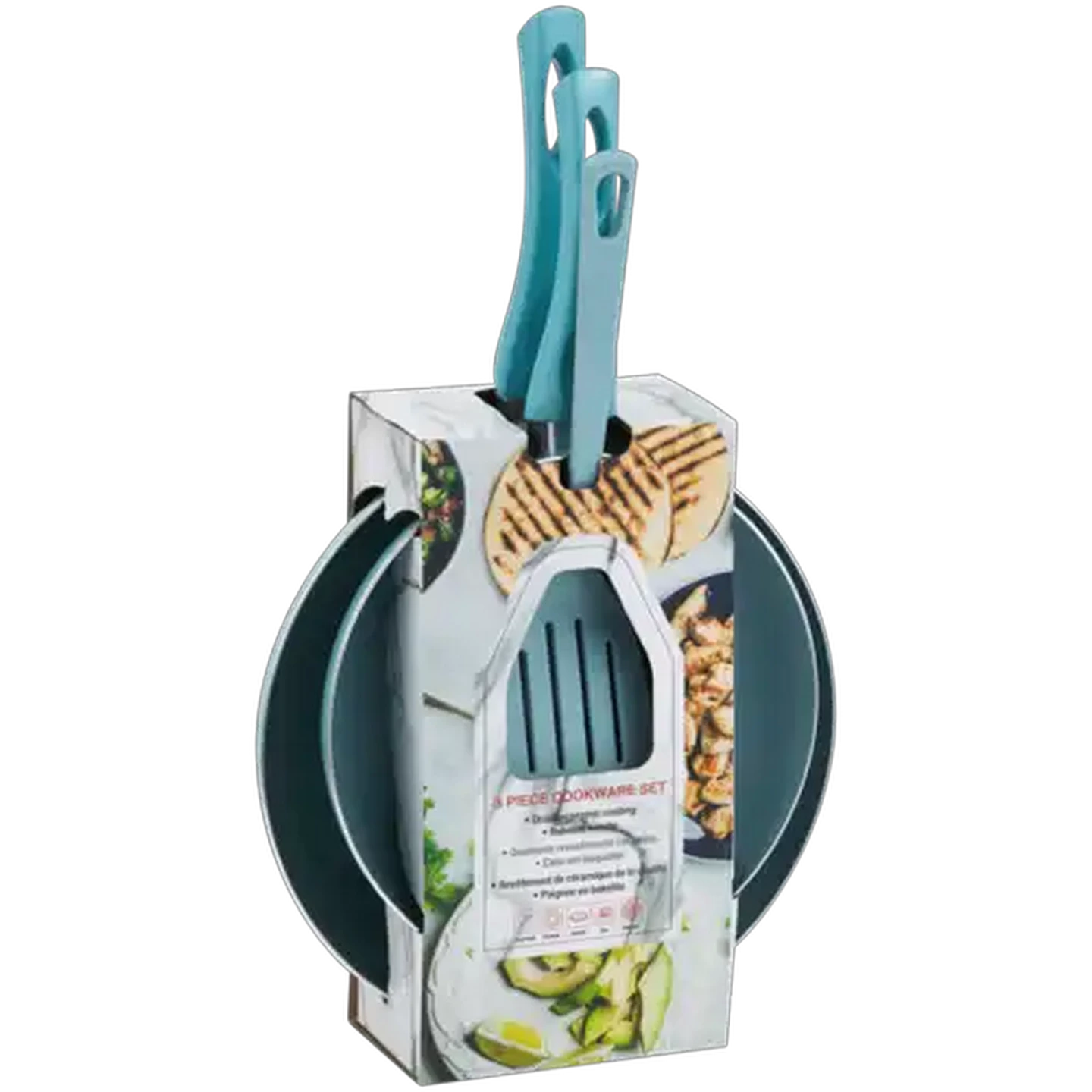 Image of Aluminium Fry Pan Set With Spatula 2 Piece