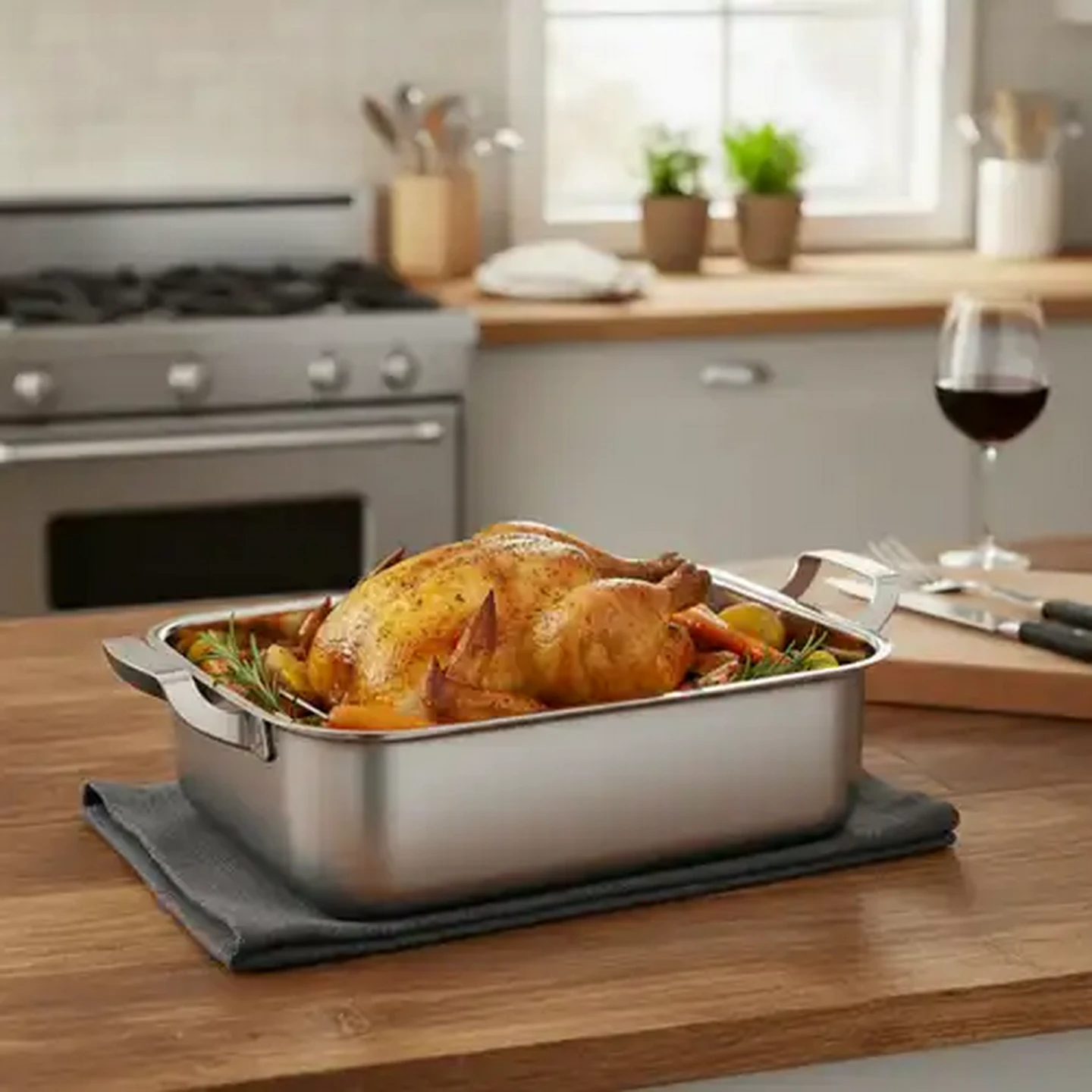 Image of Quisimo Stainless Steel Double Roaster