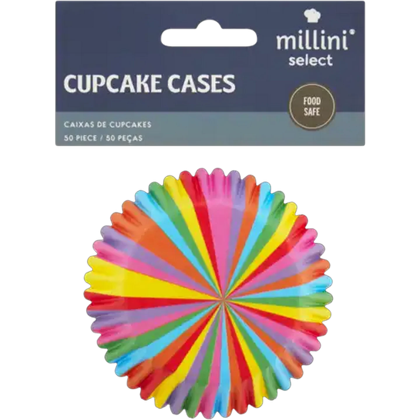 Image of Millini Rainbow Paper Cupcake Cases 5-Pack