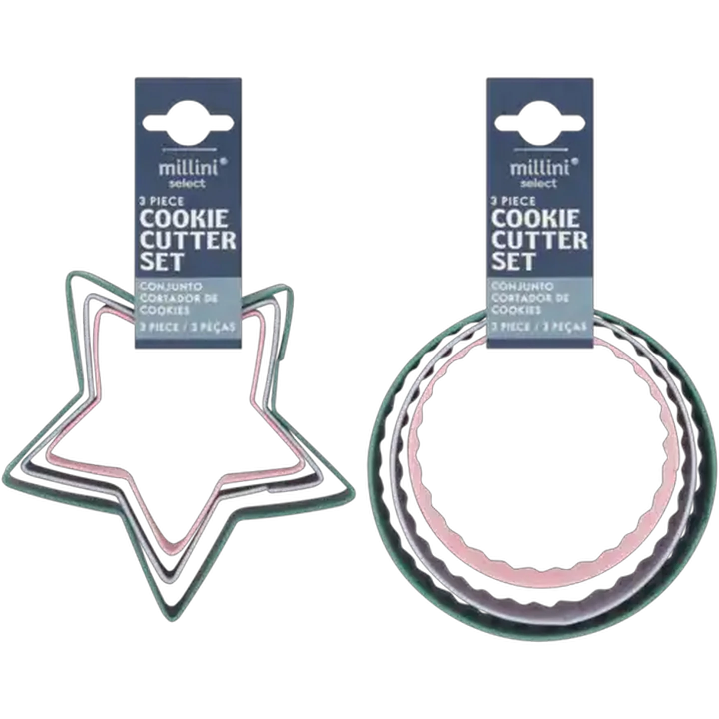 Image of Millini Cookie Cutters 3-Piece (Type May Vary)