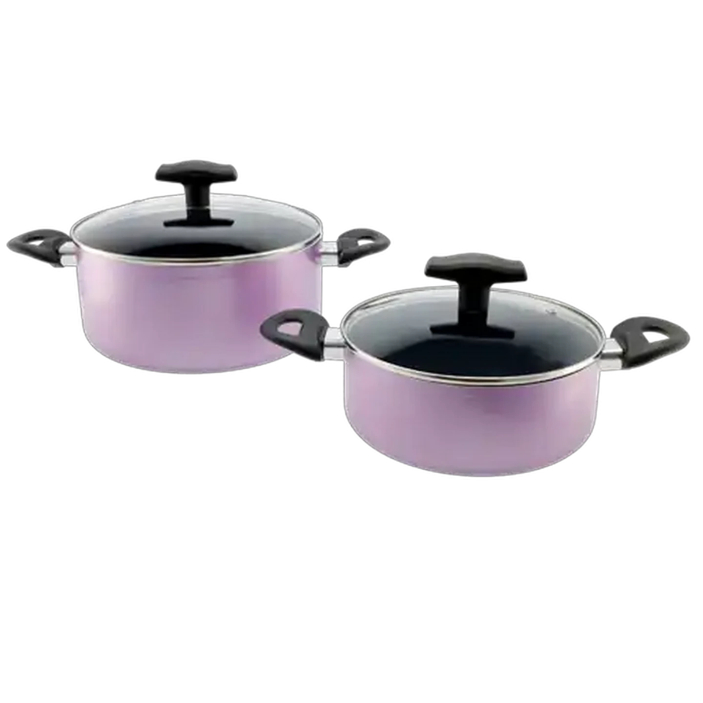 Image of Quisimo Lilac Non-Stick Aluminium Cookware Set 7 Piece