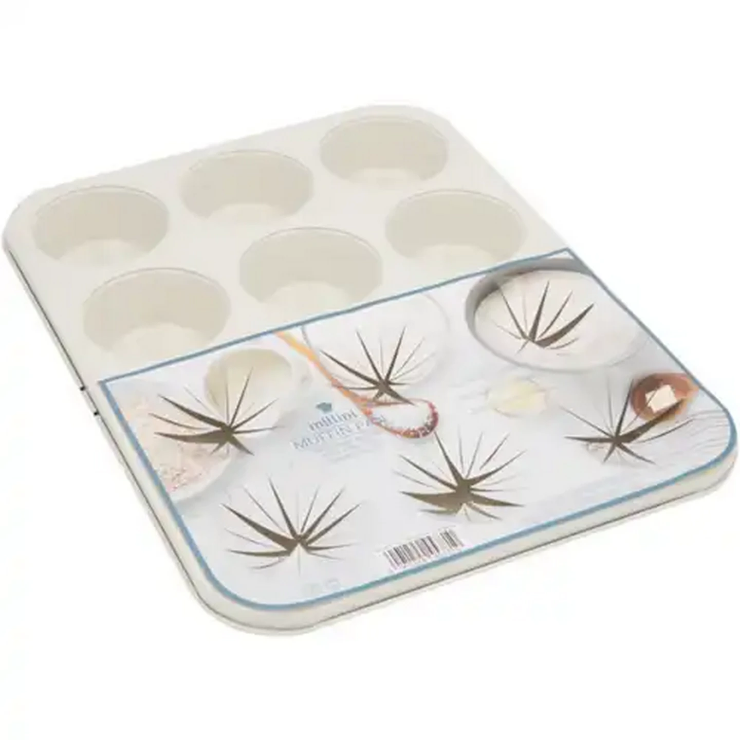Image of Millini Cream 12-Cup Non-Stick Carbon Steel Muffin Pan