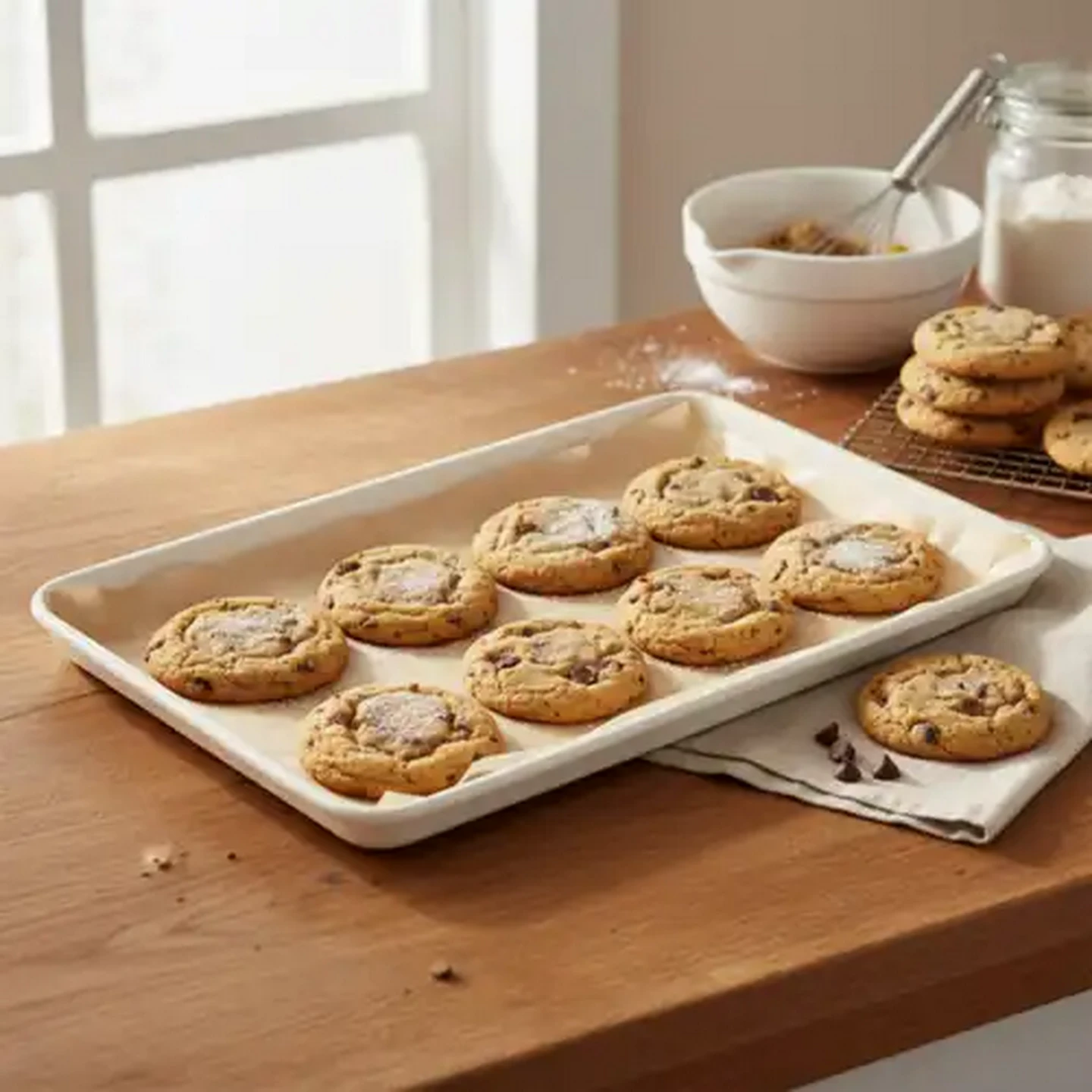 Image of Millini Cream Non-Stick Baking Tray