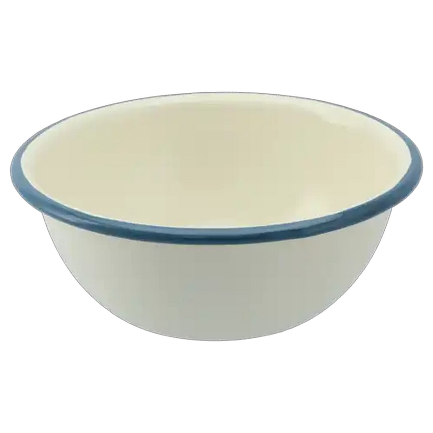 Image of Ripple White Enamel Bowl 14cm