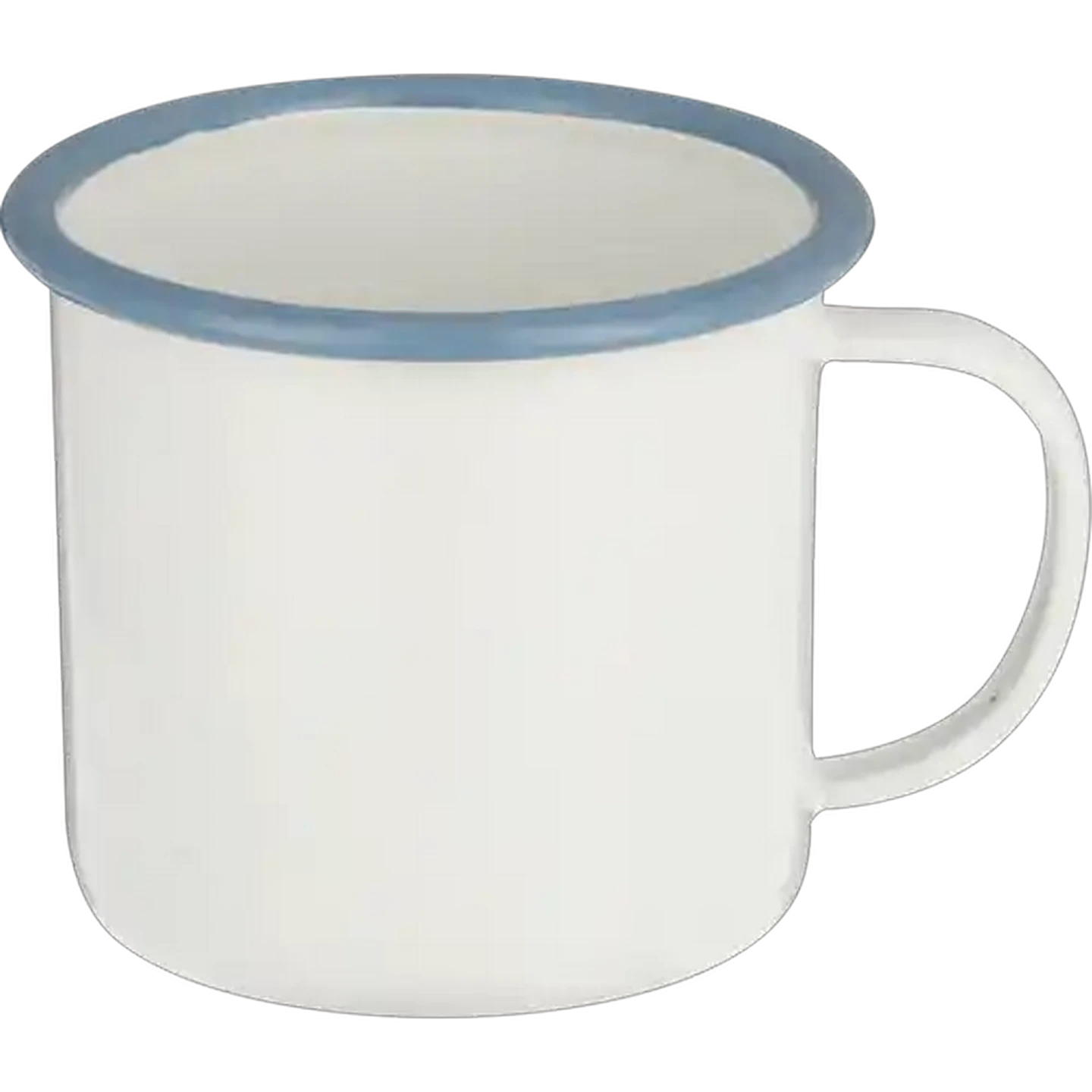 Image of Ripple White Enamel Mug 8cm
