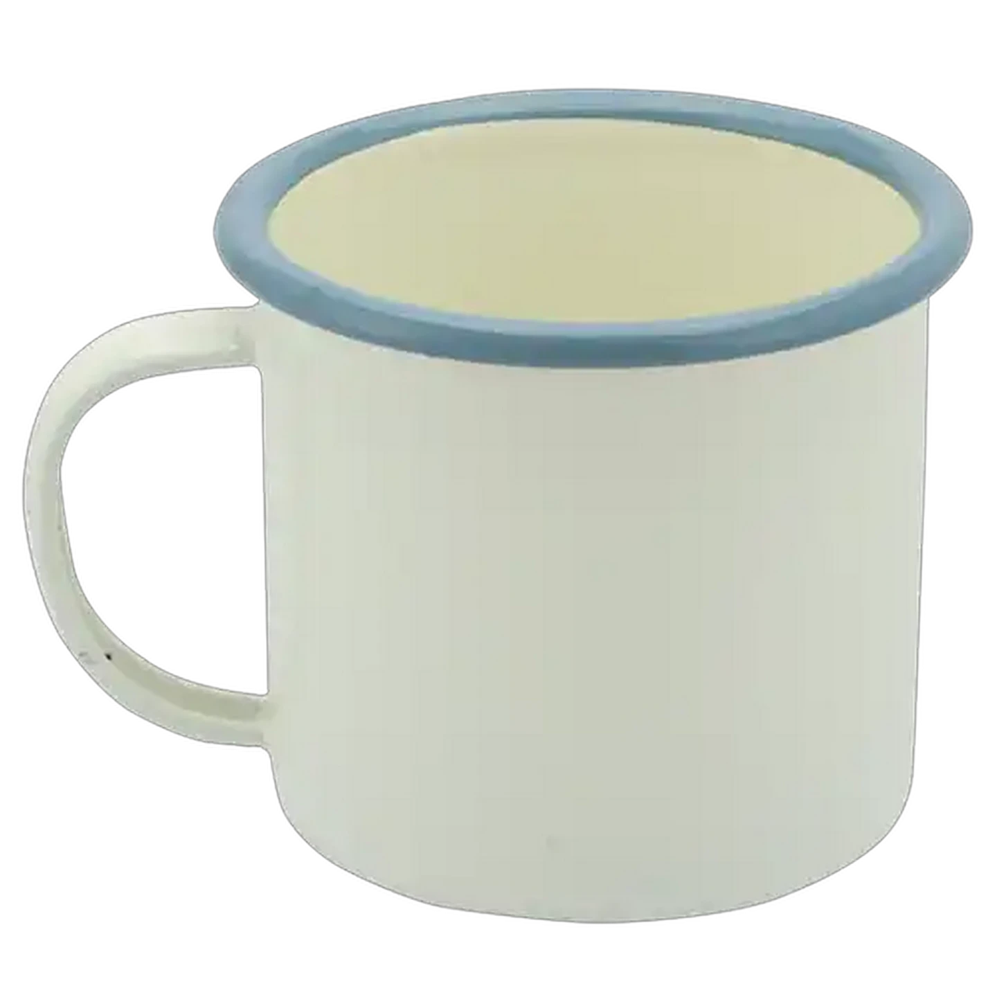 Image of Ripple White Enamel Mug 8cm