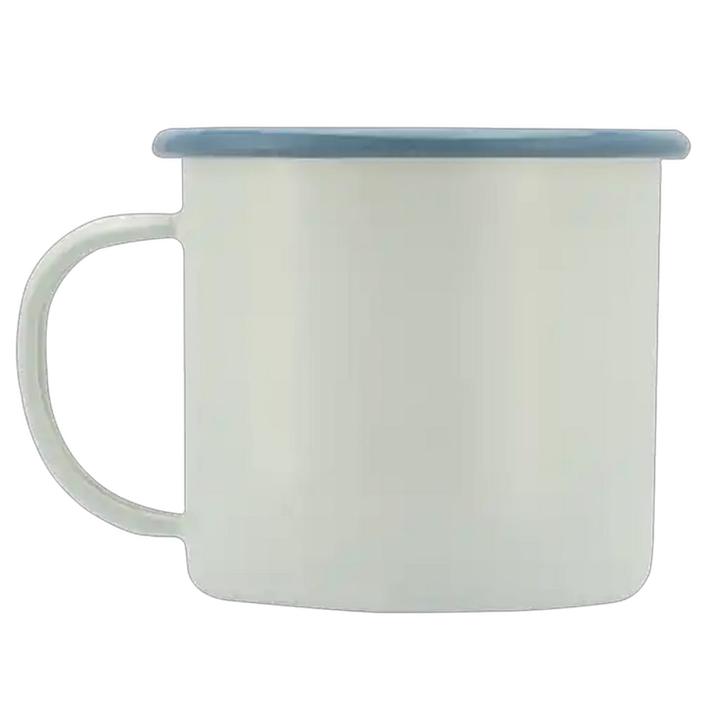 Image of Ripple White Enamel Mug 8cm