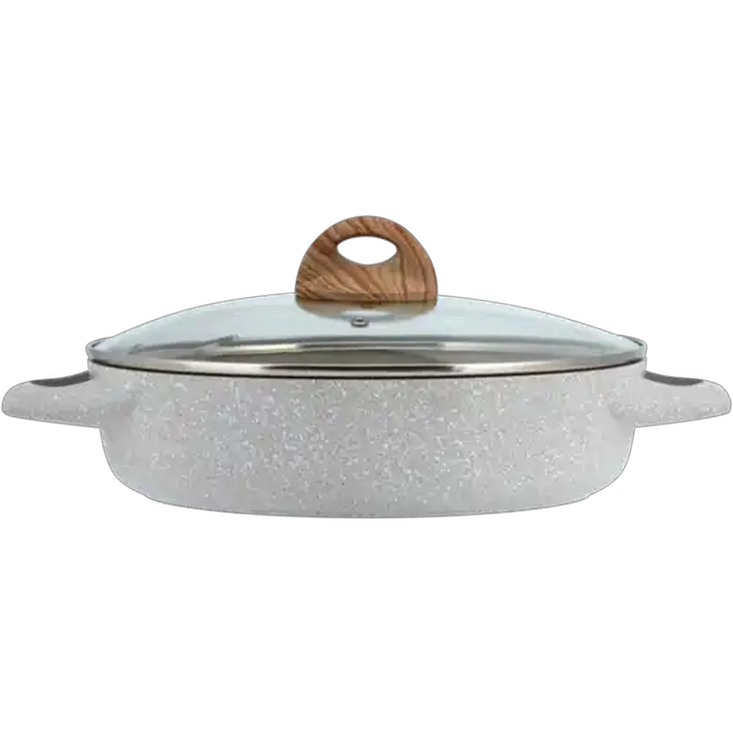 Image of Shallow Cast Aluminium Casserole 28cm