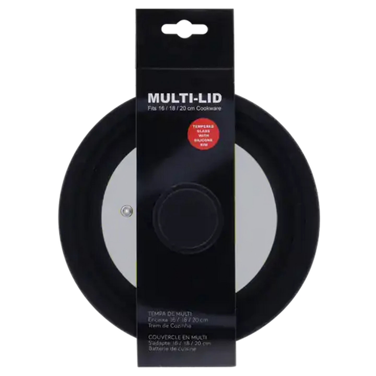 Image of Multi Silicone Glass Lid 16/18/20cm