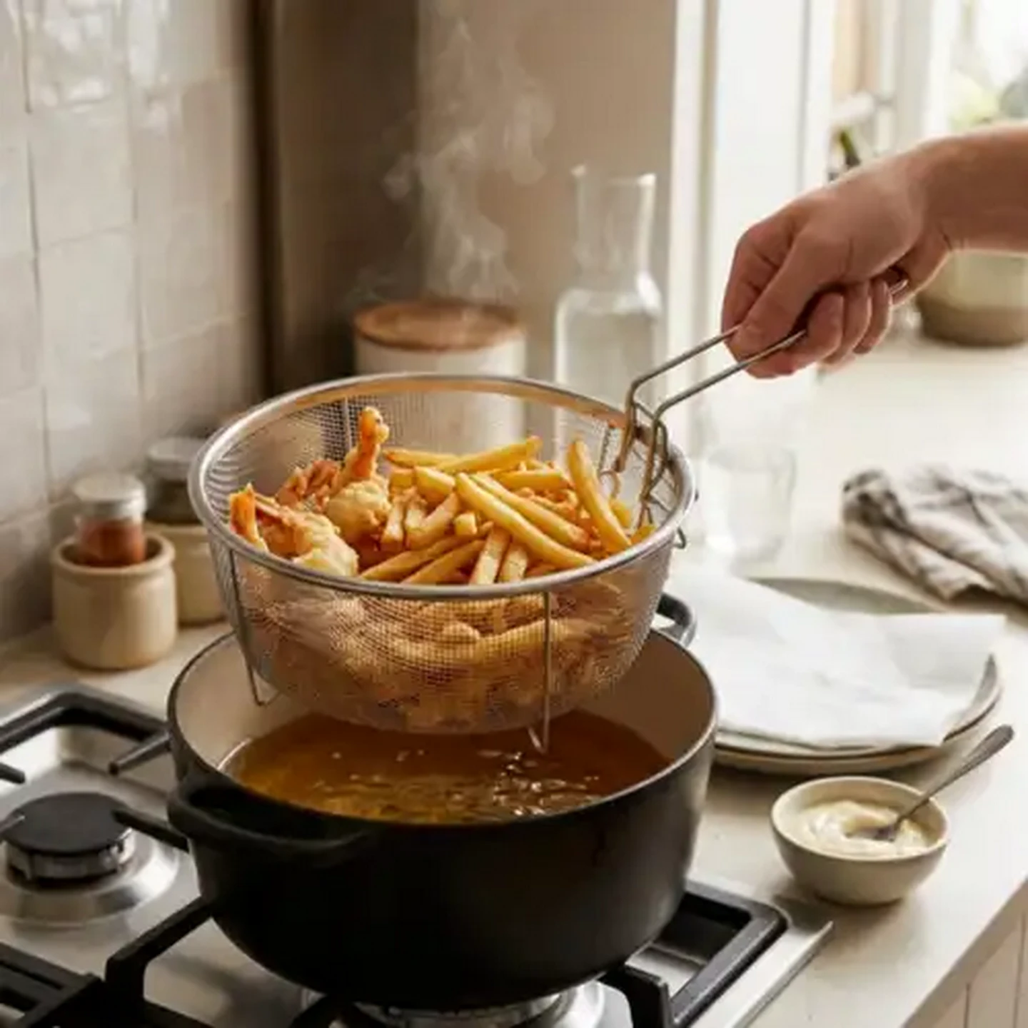Image of Majoré Stainless Steel Fryer Basket