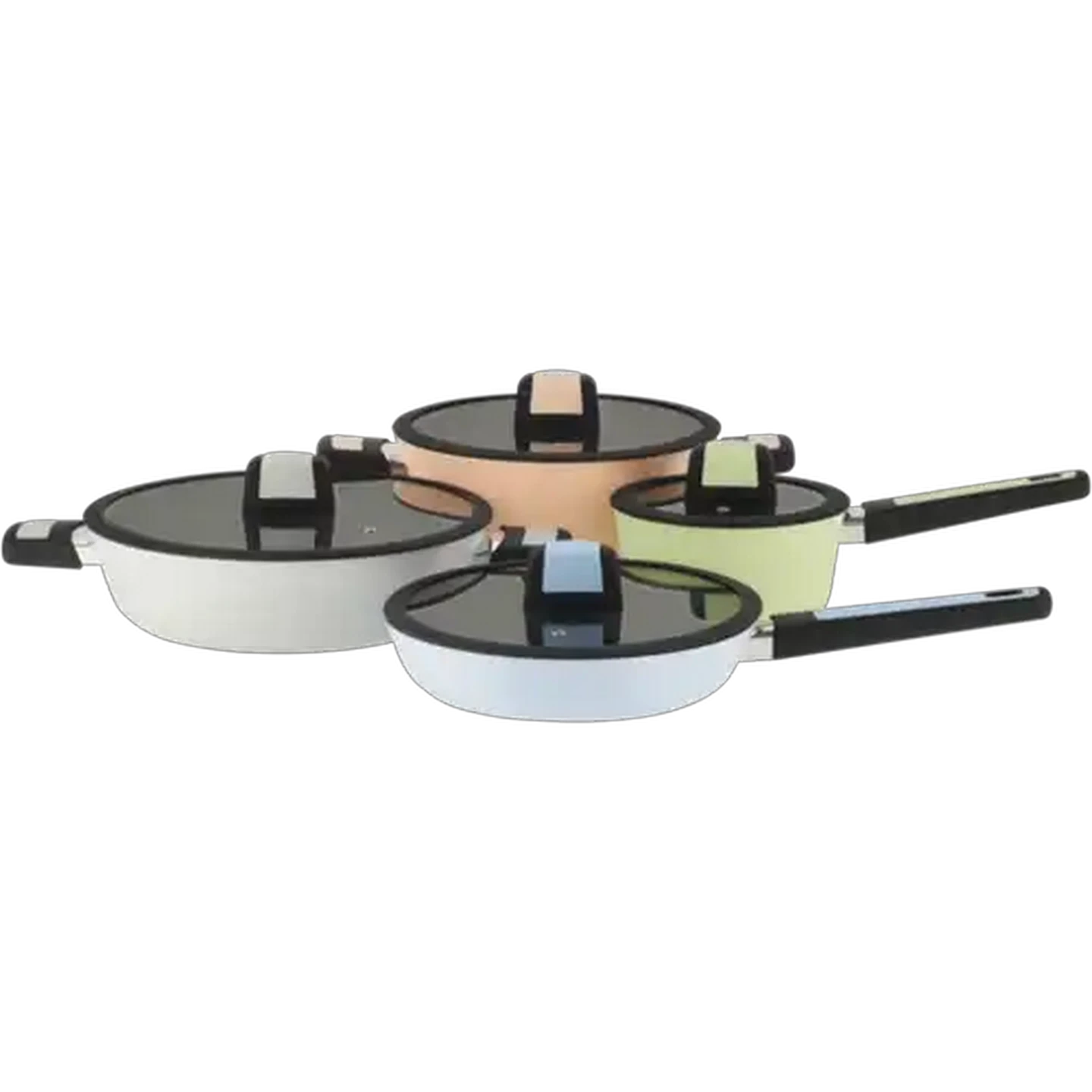 Image of Indlu Forged Aluminium Cookware Set 8 Piece