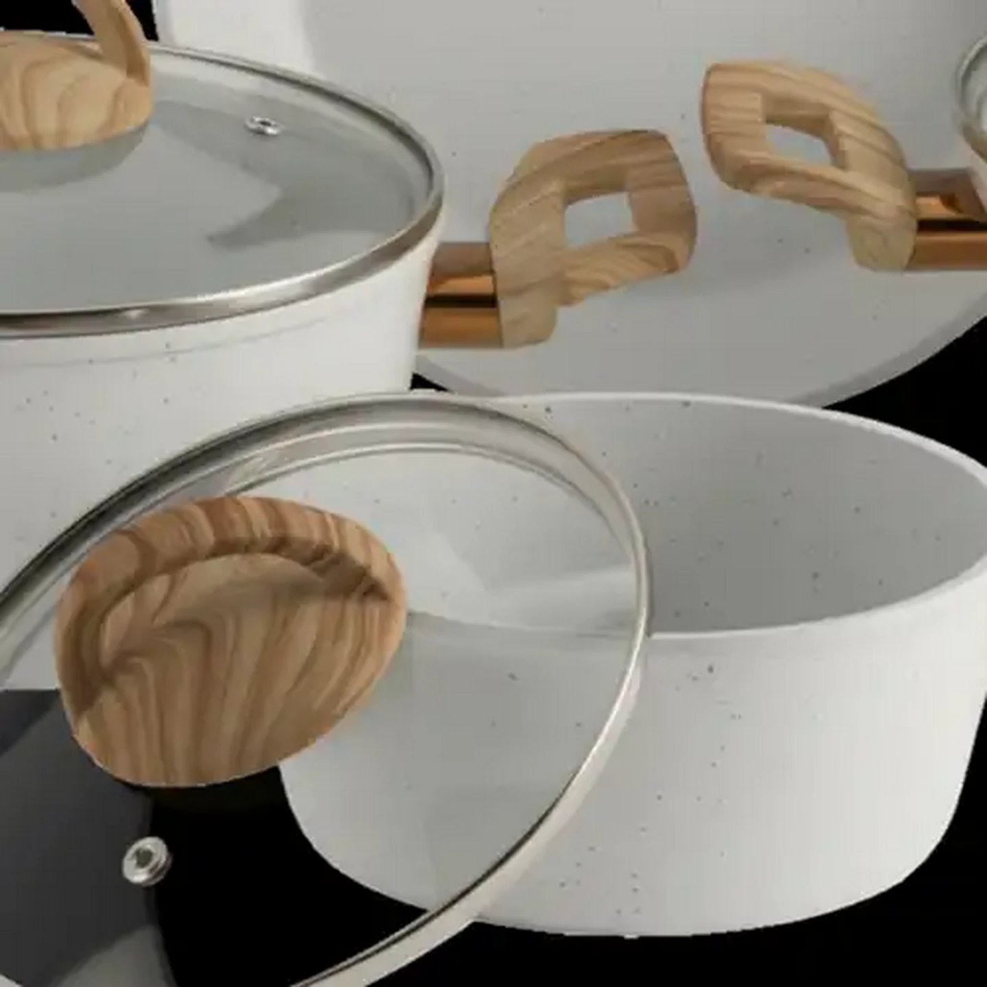 Image of Coconut Forged Aluminium Cookware Set 7-Piece