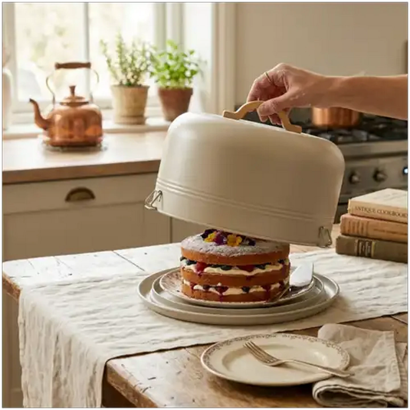 Image of Vintage Powder-Coated Cake Holder