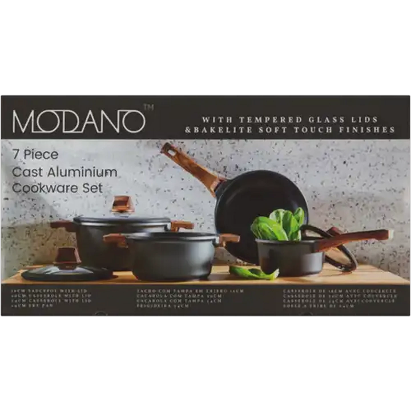 Image of Modano Cast Aluminium Cookware Set 7 Piece