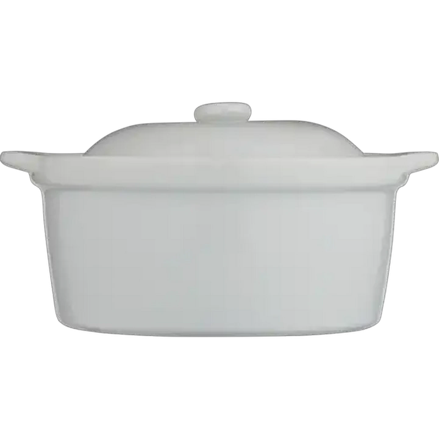 Image of Round White Casserole Dish with Lid 19cm