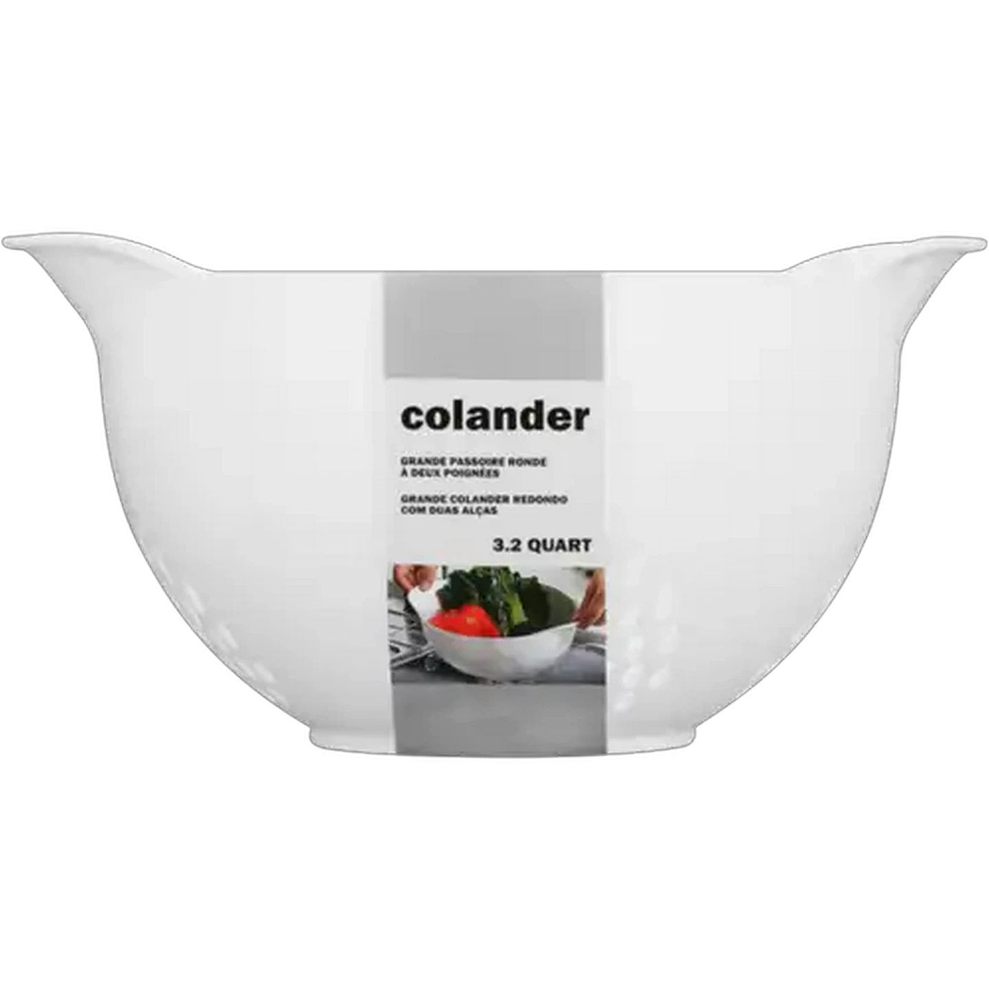 Image of White Plastic Colander 22 x 27cm