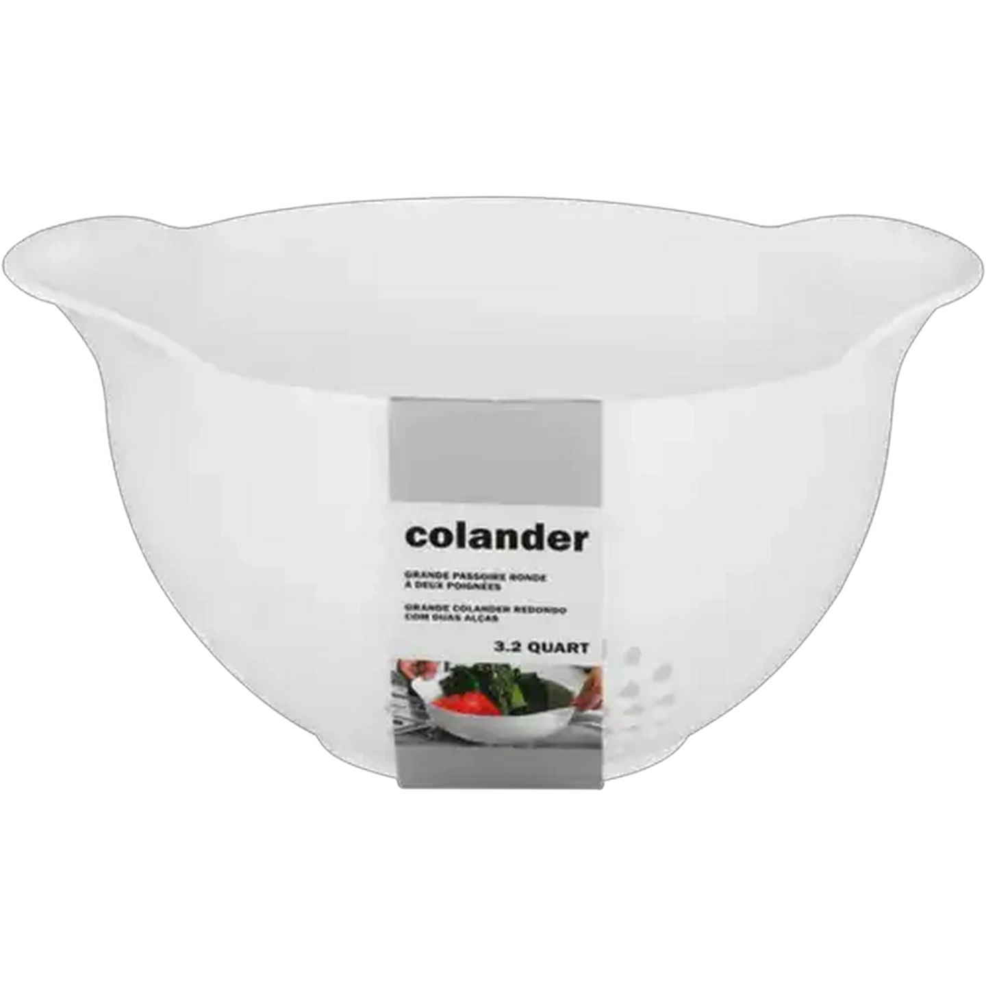 Image of White Plastic Colander 22 x 27cm