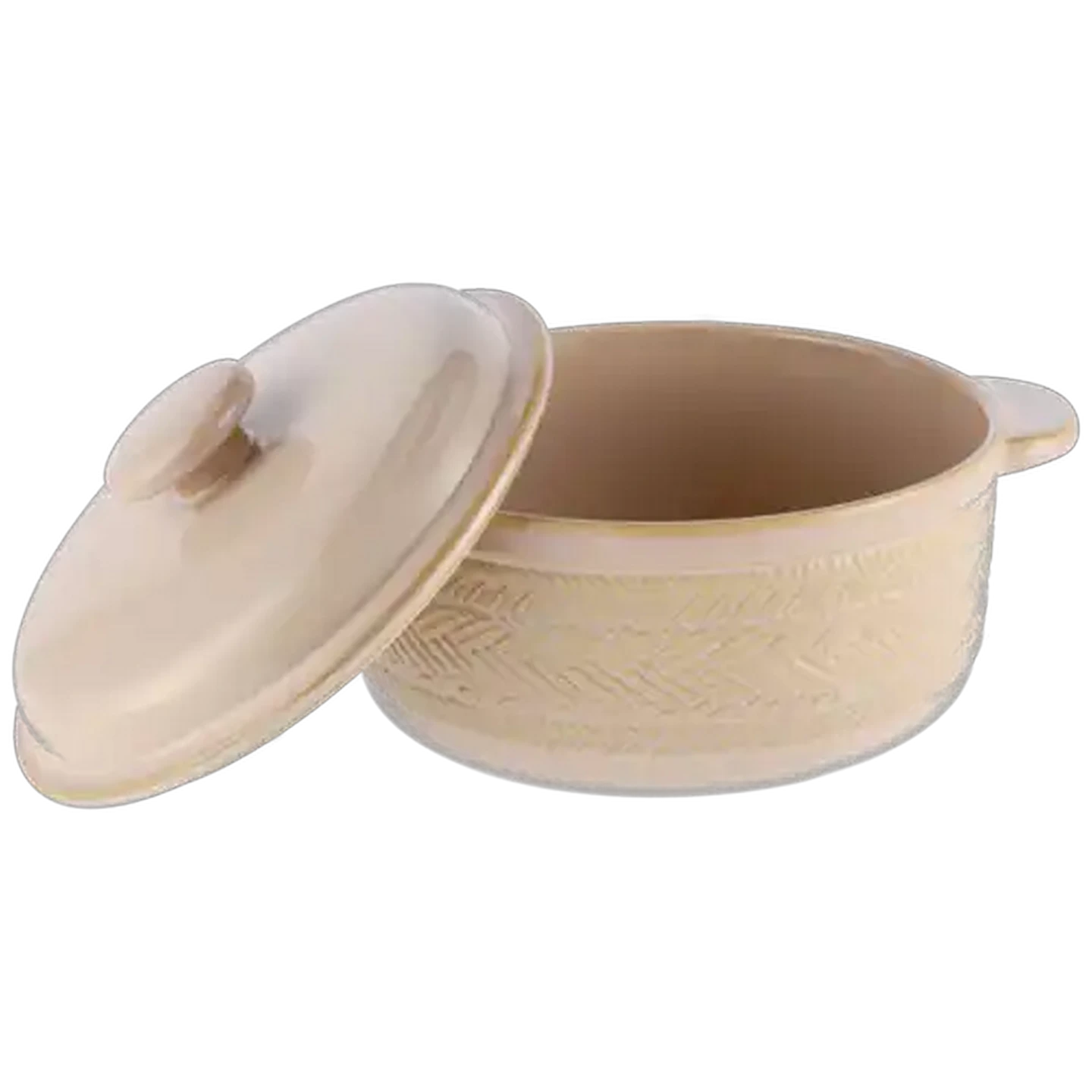 Image of Terracotta Casserole Dish & Lid 25cm